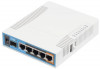 Router Wireless MikroTik RB962UiGS-5HacT2HnT, Gigabit, Dual Band (Alb)