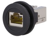 Soclu RJ45 &Oslash;22mm negru Harmony XB5