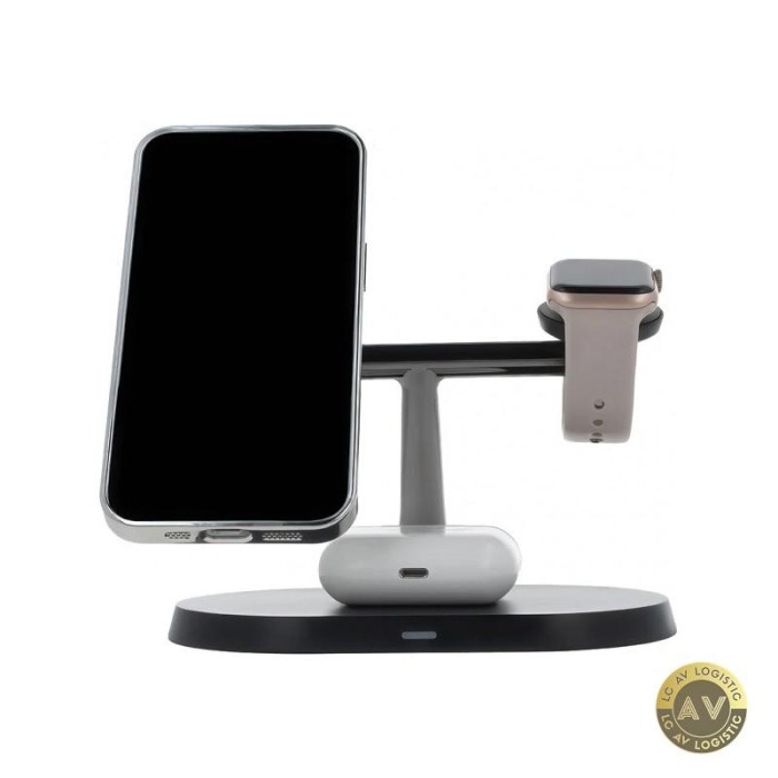 Incarcator Retea Wireless MaXlife MXWC-03 3in1 15W 1.67A Negru
