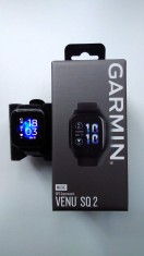 Ceas Smartwatch Garmin Venu Sq 2, Music Edition, Black/Slate, in cutie foto