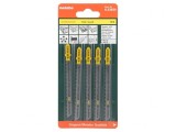 Set 5 P&acirc;nze Fierăstrău Lemn și PAL 74mm CLEAN WOOD