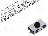 Microintrerupator 6x3.8mm, OFF-(ON), SPST-NO, C&amp;K - KSR251G LFS