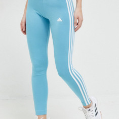 adidas colanti femei, culoarea turcoaz, cu imprimeu