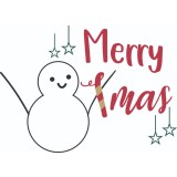 Sticker decorativ, Christmas , Rosu, 82 cm, 4997ST-1