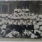 Fotografie veche preot romano catolic și elevi