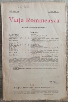 Viata Romaneasca// aprilie 1923 foto