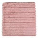 Fată de pernă decorativă de iarnă, flanel, dusty pink, 45x45 cm, CMCLASS