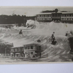 Băile Episcopiei(Bihor):Baia cu valuri,carte postala foto necirculată 1933