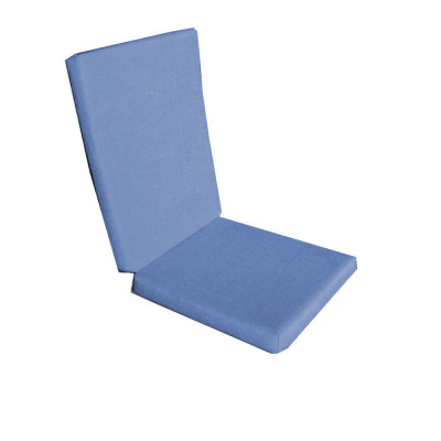 Perna decorativa pentru scaun de bucatarie cu spatar, dimensiune sezut 42x40 cm, spatar 42x50 cm, culoare albastru foto