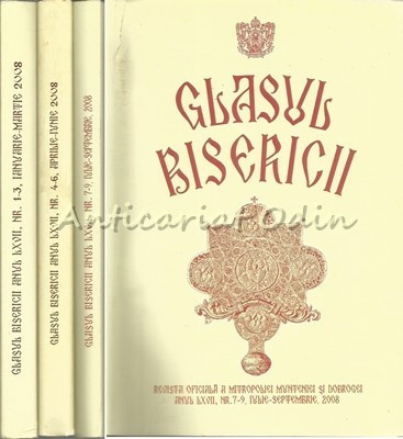 Glasul Bisericii Anul LXVII Nr.: 1-9 Ian.-Sept. 2008 - PC Preot Miahi Hau