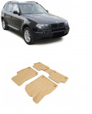 Cumpara ieftin Set Covorase cauciuc stil tavita BEJ BMW X3 E83 2003-2010