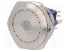 Intrerupator anti-vandalism, ON-(ON), &Oslash;30mm, ONPOW - GQ30-11D/B/24V/S