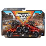 MONSTER JAM SET 2 MASINUTE METALICE LUMBERJACK SI AXE SCARA 1:64, Spin Master