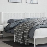 vidaXL Tăblie de pat metalică, alb, 193 cm 374523