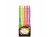 Pix cu gel model Sarasa Neon,5 culori set, Zebra