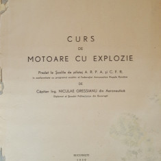 Carte tehnica aeronautica, 1940: Curs de motoare cu explozie - Niculae Gressianu