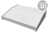 Carcasă desktop aluminiu neagră 1456