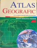 Atlas geografic cu o sectiune speciala dedicata Romaniei