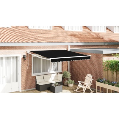 Marchiza retractabila automata Gossi negru 350x250 cm, material de inlocuire pentru marchiza Gossi pentru cadru de 3.5x2.5 m negru foto