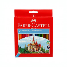 Creioane colorate 24 culori Faber Castell eco 120124