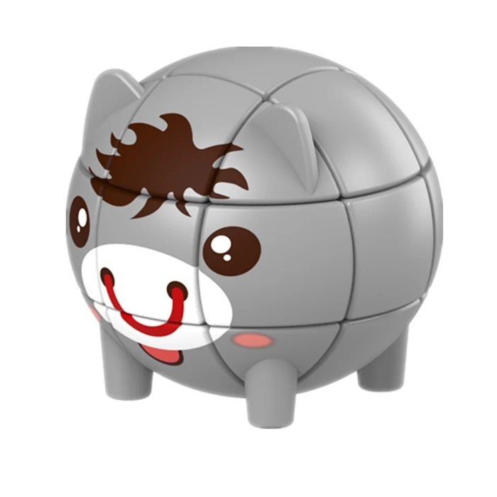 Animalutz Magic Cube Jucarie Puzzle 3D Cub Magic Rotativ Educativ tip Rubik - Magarus