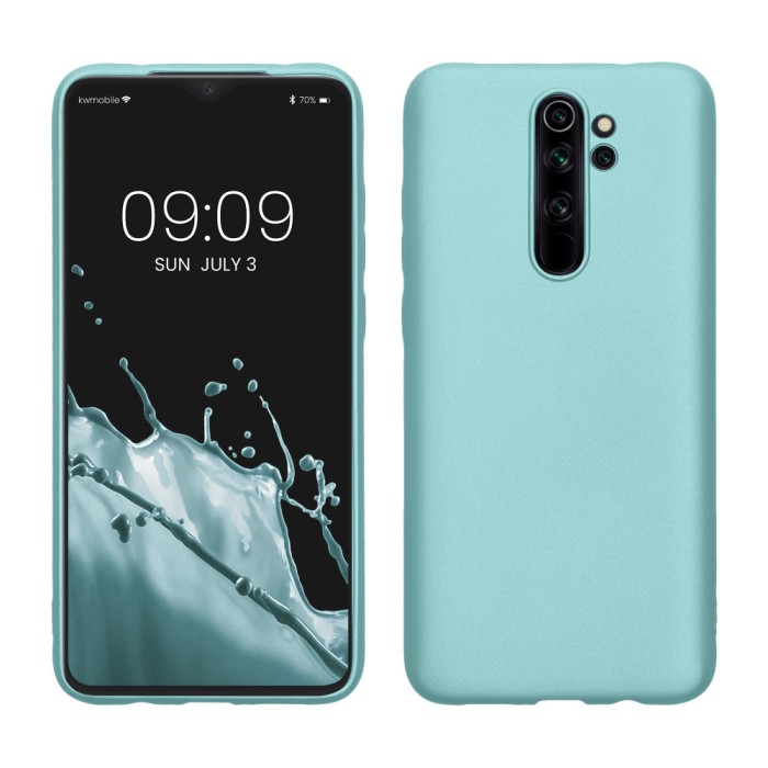 Husa Kwmobile pentru Xiaomi Redmi Note 8 Pro, Verde deschis, Silicon, KWM000010MU014C