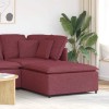 VidaXL Modul taburet modular pentru canapea, roșu vin, 100x100x48 cm 4104480