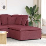 VidaXL Modul taburet modular pentru canapea, roșu vin, 100x100x48 cm