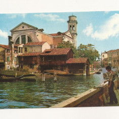 FA53-Carte Postala- ITALIA-Venezia, Squero di S. Trovaso, necirculata, 1968