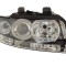 Far Audi A4 (B6), 11.2000-11.2004, partea Dreapta, tip bec H7+H7+PY21W+W5W; electric; fara motor, DEPO