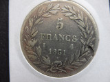 FRANTA 5 Francs / Franci 1831, Louis-Philippe Fara Lauri, Limoges, Argint (48)