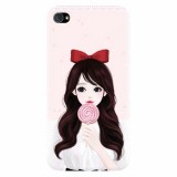 Husa silicon pentru Apple Iphone 4 / 4S, Girly 001