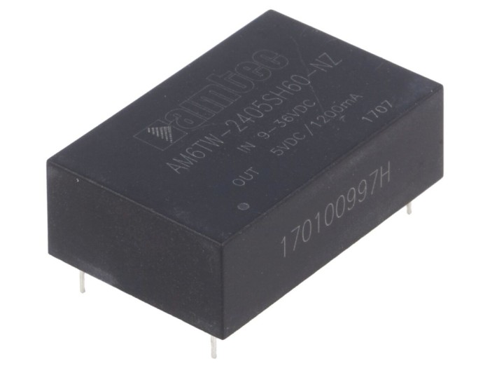Convertor DC/DC 6W 9-36V 5V 1.2A