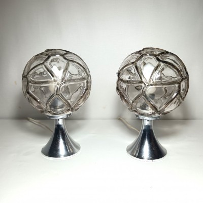 Veioze dormitor/accent MCM, Richard Essig, Sputnik, Space Age, vintage foto