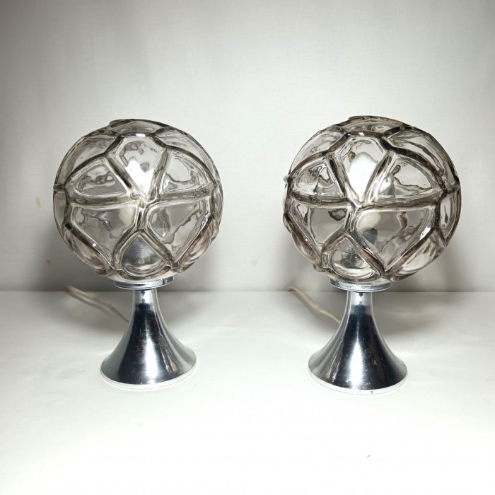 Veioze dormitor/accent MCM, Richard Essig, Sputnik, Space Age, vintage