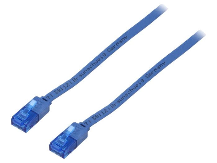 Patch Cord UTP Cat6a Albastru 3m