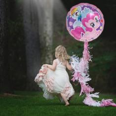 Balon My Little Pony, rotund diametru 45 cm, din folie, pentru umplere aer sau heliu foto