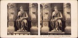 ST32N Roma Chiesa di S Pietro in Vincoli Mose di Michelangelo stereoscopic photo