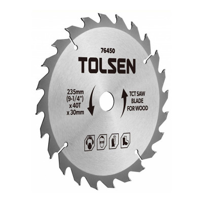 Disc circular pentru lemn Tolsen, 355 x 30 mm, 80 T foto