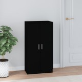 VidaXL Pantofar, negru, 55x35x108 cm, lemn prelucrat