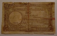 Bancnota Belgia - 20 Francs 03-01-1944