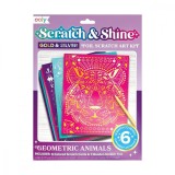Cumpara ieftin Set creativ Razuieste si Straluceste - Geo Animals, Ooly