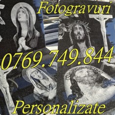 Fotogravura Monumente Funerare Granit Negru Marmura Neagra