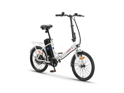 Bicicleta electrica ZT-88 pliabila, motor 250W, 36V 9Ah, viteza 25km/h, autonomie 40km - Alb foto