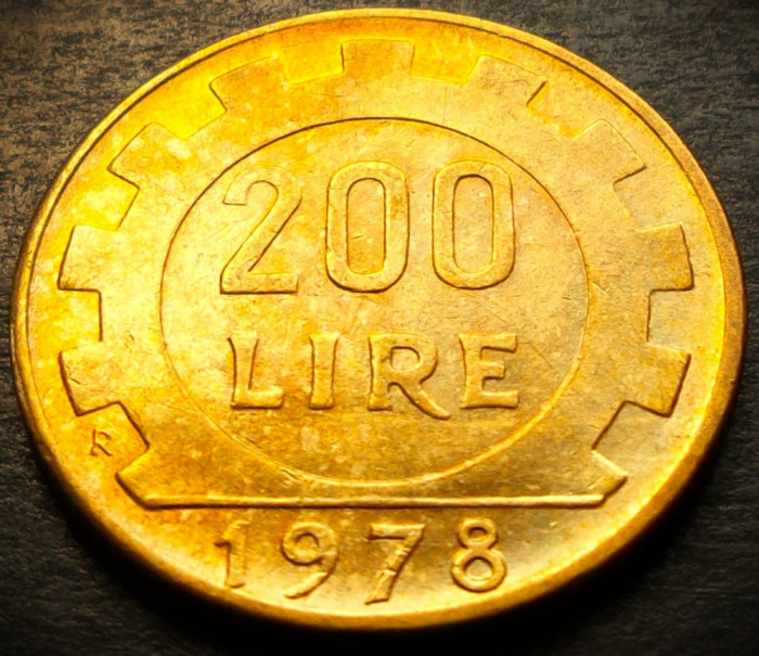 Moneda 200 LIRE - ITALIA, anul 1978 * cod 3365