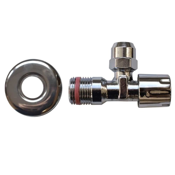 Robinet colț 1/2 inch, autoetanșant, cromat
