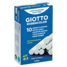 Cretă albă, cilindrică, 10buc/cutie, GIOTTO