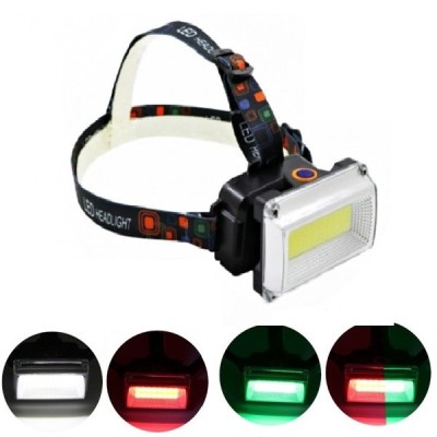 Lanterna Frontala COB LED 3W ALB ROSU VERDE 220V LL6653B LL6651 foto