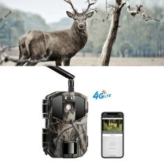 Camera de vanatoare WISTINO 4G 14 MP, rezolutie video 2.7 K, 0.5S trigger, PIR 20 m, unghi 90, 40 leduri 940nm, aplicatie telefon UCON