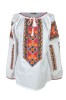 Bluza dama tip ie D24, alb/galben , marimea 3XL, Casual, Bumbac